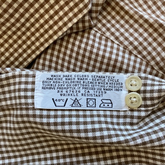 Yves Saint Laurent Button Down Shirt Brown - Picture 5 of 5